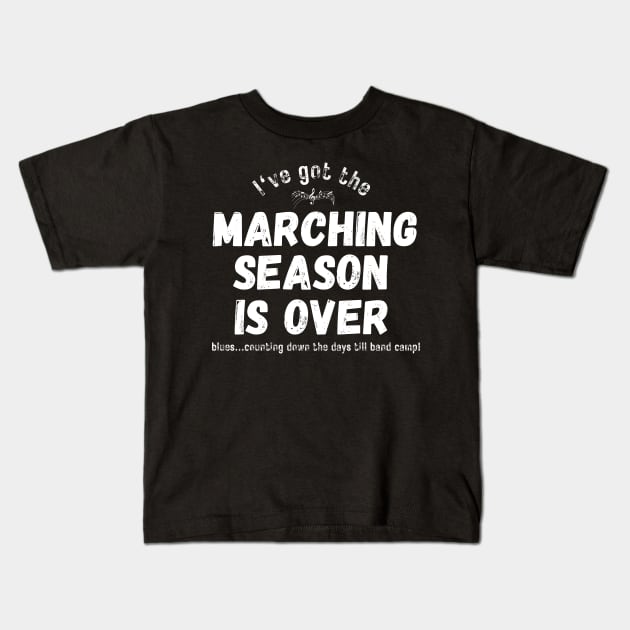 Marching Band Season Blues Kids T-Shirt by MalibuSun